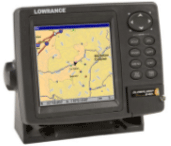 lowrance GPS mapping display